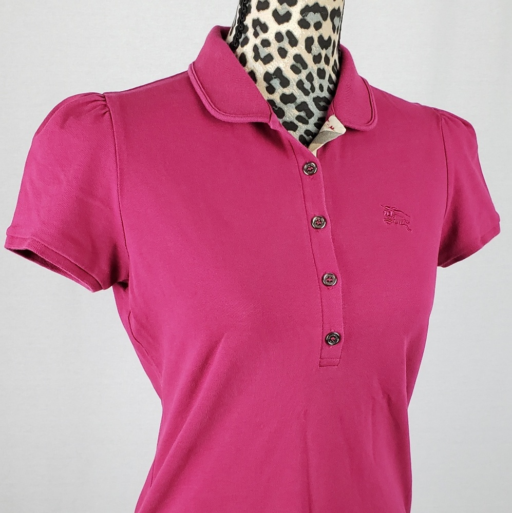 Burberry Brit Polo shirt womens medium pink